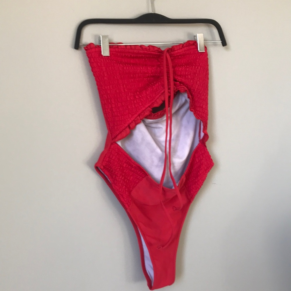 Red bathing Suit
